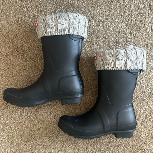 Hunter Original Short Rain Boot with Boot Sock - Picture 3 of 8